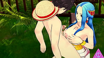 One Piece Hentai: Luffy Fucks Nefertari Bibi Hardcore With Blowjob & Cumshot