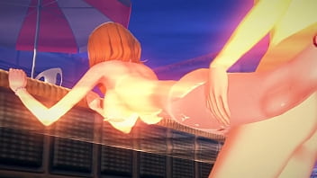 Naughty Schoolgirl’s Poolside Fuckfest – Hentai Action