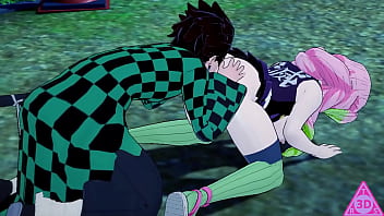 Tanjiro Fucks Mitsuri In Hot Kimetsu No Yaiba Hentai Sex With Blowjob & Creampie