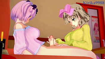 Senran Kagura Futanari Orgy – Ryona Yumi Haruka Hibari Rough Sex