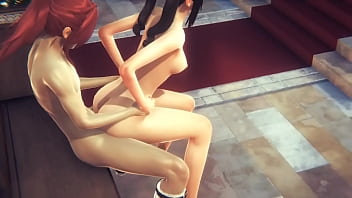 Hentai Uncensored – Yumiko’s Naughty Church Orgy With Double Creampie Fucking