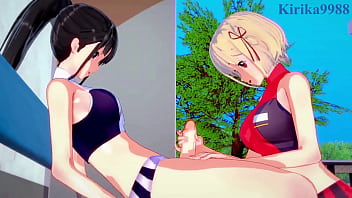 Chisato And Takina’s Steamy Futanari Threesome – Lycoris Recoil Hentai