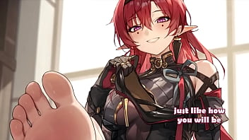 Seductive Anime Femdom Foot Worship Joi Challenge #2