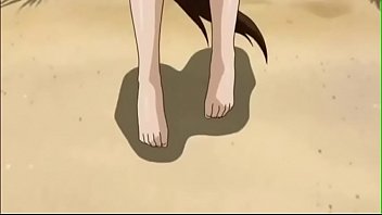 Slutty Anime Babes Get Wild Beach Orgy Action
