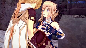 Lumine & Jean’s Wild Threesome With Aether – Genshin Impact Hentai