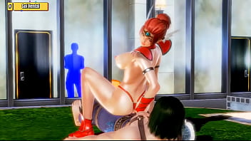3d Hentai – Busty Red Warrior Fucks Winter Soldier Hard