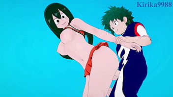 Froppy & Earphone Jack Gangbanged Hard By Deku – My Hero Hentai