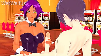 Yoruichi Teases In A Bunny Suit Before Taking Rough Anal – Bleach Hentai