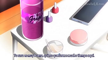 Seductive Anime Threesome With Young Lustful Girls