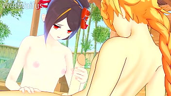 Chiori Craves A Thick White Load To Clean Her Tight Pussy – Genshin Hentai