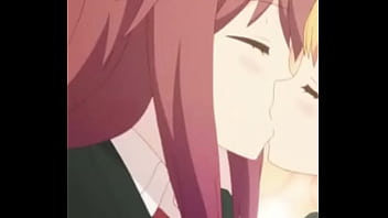 Hot Anime Girls Sharing Passionate Lesbian Kisses