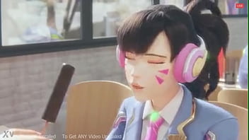 D.va’s Lewd Reward – Hot 3d Hentai Animation
